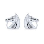Cowgirl Equestrian Horse-Head Stud Earrings Sterling Silver Western Jewelry - Image 2