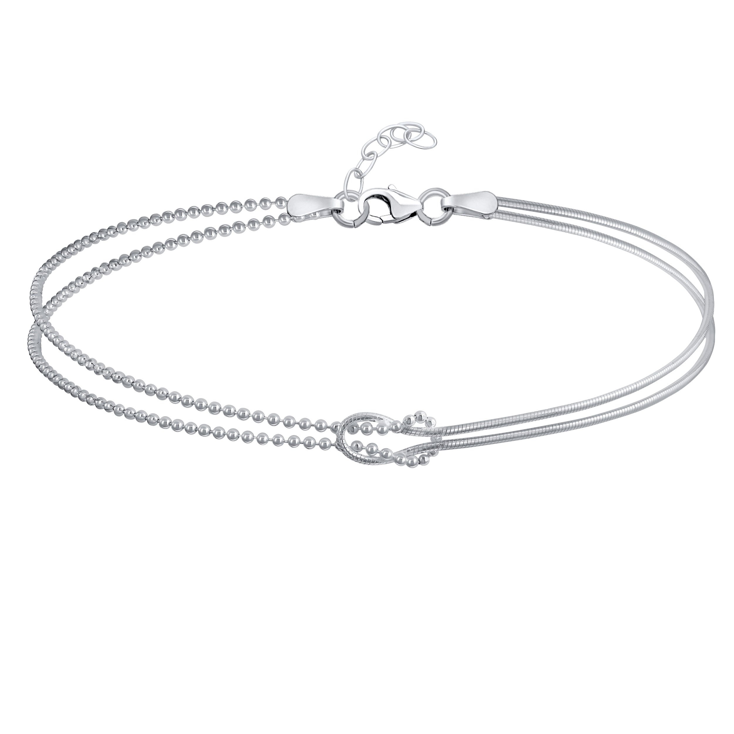 silver-infinity-love-knot-anklet_appl-ja-130955-az_3112 Romantic Love Knot Infinity Anklet Ankle Bracelet Silver - Image 1