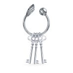 Sports Fan Baseball Catchers Mitt Key Chain with Horseshoe Key Ring Holder - Image 2