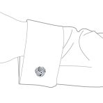 Twist Love Knot Braided Cable Ball Shirt Cufflink for Men Executive Gift - Image 3