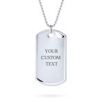 X-Large Military Dog Tag Pendant Necklace Sterling Silver 20 Inch Ball Chain - Image 6