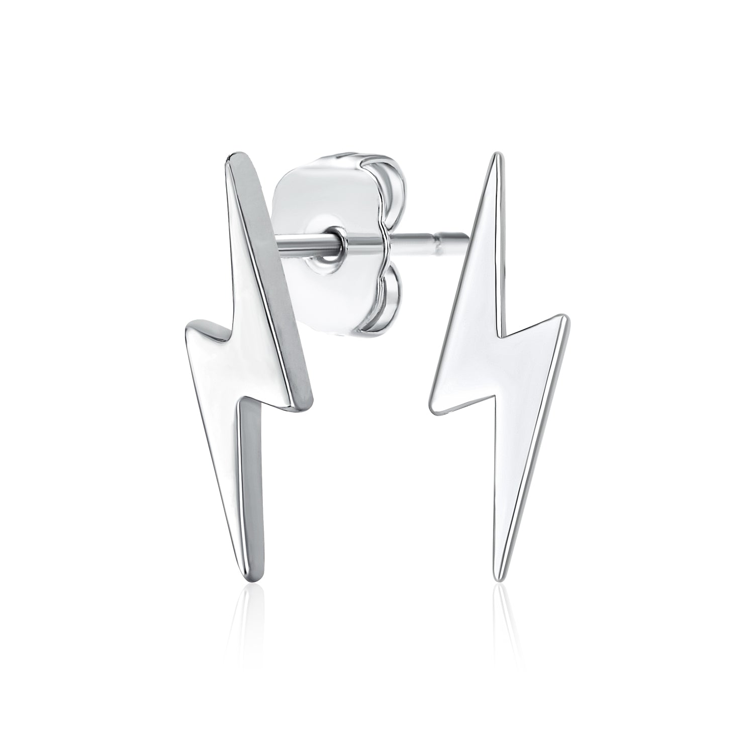 silver-lightning-studs-minimal-earrings-pfs-12-6176_1_64bcf89a-994e-41ae-b741-314555f975fe Tiny Zig Zag Electrify Flash Lightning Bolt Stud Earrings .925 Sterling Silver - Image 1