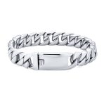 Heavy Miami Curb Chain Link Bracelet Silver Tone Stainless Steel 10MM Men - Image 3