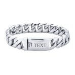 Heavy Miami Curb Chain Link Bracelet Silver Tone Stainless Steel 10MM Men - Image 5