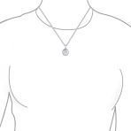 Danity Vintage Style .925 Silver Oval Shape Photo Lockets Pendant Necklace - Image 5
