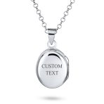 Danity Vintage Style .925 Silver Oval Shape Photo Lockets Pendant Necklace - Image 4
