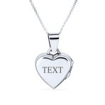 Small Vintage CZ Floral Heart Photo Locket Necklace Pendant Sterling Silver - Image 4