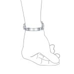 25O Gauge Solid Men's Mariner Anchor Link ID Bracelet - Image 4