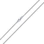 Set of 2 Strong Silver Tone Stainless Steel Snake Chain Necklace 24 & 30 Inch - Image 2