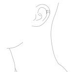 Set of 2 Tiny Geometric Helix Wrap Ear Cuff Cartilage Earrings Gold Plated - Image 3