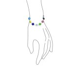 Good Luck Amulet Turkish Translucent Green Glass Evil Eye Bracelet .925 Sterling Silver 7.5 Inch - Image 22
