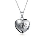 Butterfly Marcasite Pink CZ Heart Locket Necklace Rose Gold Sterling Silver - Image 9