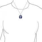 Lapis Turquoise Abalone Tree of Life Pendant Necklace in Sterling Silver - Image 12