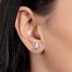 Set of 2 Nautical Ocean Marine Life Lobster and Octopus Stud Earrings Silver - Image 3