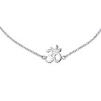 Sanskrit Aum Om Anklet Ankle Bracelet Religious Charm Silver 9-10 Inch - Image 2