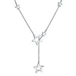 Astrology Celestial Drop Necklace Stars Sterling Silver