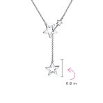 Astrology Celestial Drop Necklace Stars Sterling Silver - Image 3