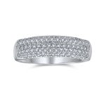 Micro Pave Pink Cubic Zirconia Cocktail Statement Ring Rose Gold Sterling Silver - Image 4