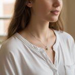 Timeless Round Freshwater Cultured Pearl Pendant Necklace Sterling Silver - Image 3