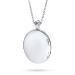 Victorian Style Filigree Perfume Diffuser Locket Necklace Silver Plated - Image 3