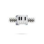Musician Piano Keys Charm Bead for Music Students .925 Sterling Silver for Bracelet - Image 2