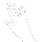 Past Present Future 3CT Pink Princess Cut CZ Engagement Ring Trillion Side Stones Sterling Silver - Image 6