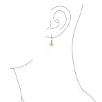 Romantic Craved Floral 3D Red Rose Flower Stud Earrings Sterling Silver Lever back - Image 6