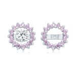 Removable CZ Cubic Zirconia Halo Earring Jackets for Studs .925 Sterling Silver - Image 7