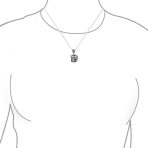 Vintage-Style Heart Prayer Box Locket Necklace Pendant .925 Sterling Silver - Image 3