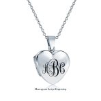Simple Keepsake Puff Heart Shaped Photo Locket Necklace Pendant .925 Sterling Silver - Image 5