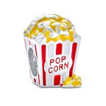 Movie Lover Popcorn Charm Bead Enamel Sterling Silver for European Bracelets