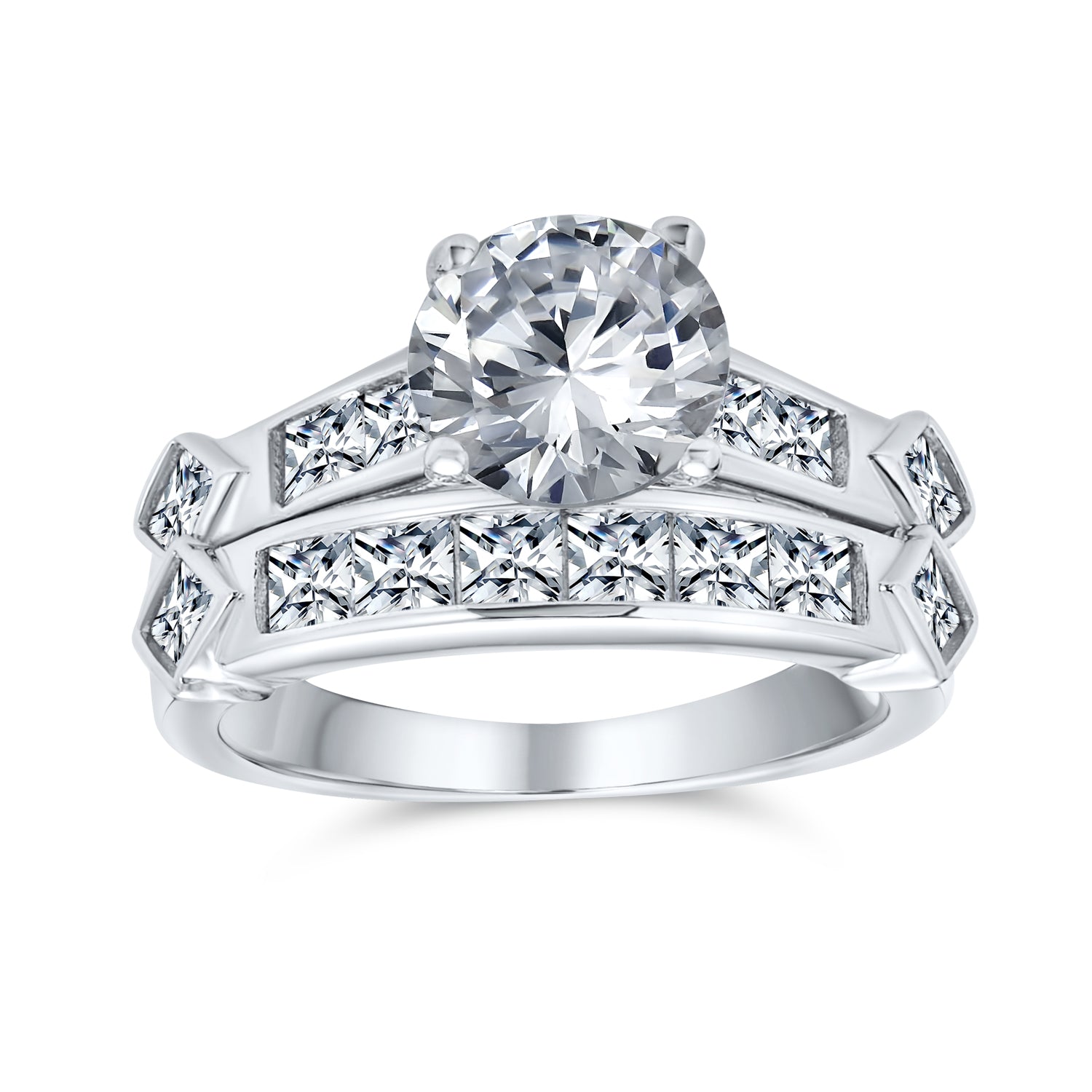 silver-princess-ring-set-engagement_pk-czchipsengage_1 Art Deco Style CZ 3CT Cubic Zirconia Solitaire Engagement Ring Set & Band .925 Sterling Silver - Image 1