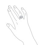 Vintage Style Oval Flower White Created Opal Full Finger Ring .925 Sterling Silver - Image 4