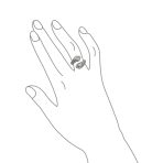 Green Eye Cubic Zirconia Cocktail Statement Ring Silver-Plated Panther Design - Image 4