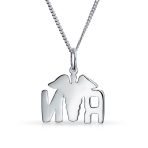 Angel Wings RN Nurse Caduceus Pendant Necklace Silver - Image 3