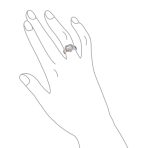 Romantic CZ Pave Cubic Zirconia Intertwined Infinity Forever Heart Promise Ring Rose Gold Sterling Silver - Image 4