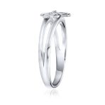 Celtic Trinity Peite Design Shamrock Clover Ring Oxidized .925 Sterling Silver - Image 2