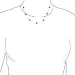 Bridal Tin Cup Freshwater Cultured Pearl Chain Station Necklace Sterling Silver - Image 20