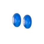 Set of 2 Smooth Opaque Murano Glass Charm Bead for Bracelets Sterling Silver - Image 8