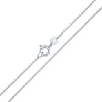 Flexible 14K Gold Plated Sterling Silver Snake Chain Necklace - Image 2