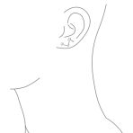 Minimalist Ear Cuff Cartilage with Celestial North Star Design in Sterling Silver - Image 3