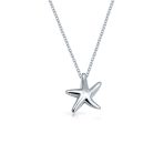 Hawaii Ocean Starfish Pendant Necklace & Earrings Set Sterling Silver Jewelry - Image 3