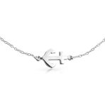 Nautical Anchor Charm Anklet Ankle Bracelet Sterling Silver 9-10 Inch - Image 2