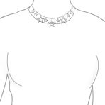Celestial USA Patriotic Star Bib Statement Collar Necklace in Sterling Silver - Image 3