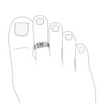 Set of 2 Flowers Vine Carved Swirl Filigree Midi Toe Ring Sterling Silver - Image 3