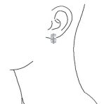 Fashion 1 Row Crystal Wide Half Hoop Clip On Earrings Non Pierced Ears - Image 3