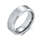 Viking Celtic Love Knot Titanium Wedding Band Rings 7MM Matte Finish Comfort Fit