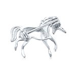 Unique Pegasus Flying Horse Brooche Pin - Magical Unicorn Sterling Silver - Image 2
