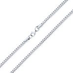 Solid Heavy 5MM Venetian Box Link Chain Necklace .925 Sterling Silver 16 Inch - Image 2