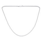 Solid Heavy 5MM Venetian Box Link Chain Necklace .925 Sterling Silver 16 Inch